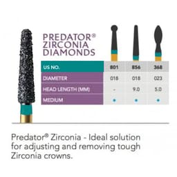 Prima Dental Predator Zirconia Cutting Bur 856 (Pack of 5) - 3