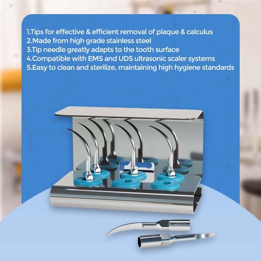 Waldent Anytooth Ultrasonic Scaler Tips Kit (EMS,UDS Type)