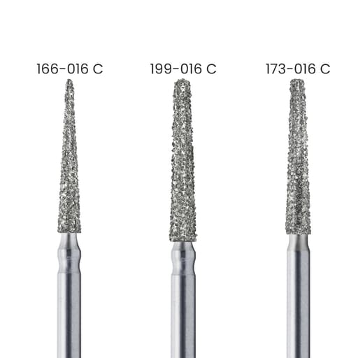 TriHawk Diamond Bur Set 12 Shapes With Bur Box