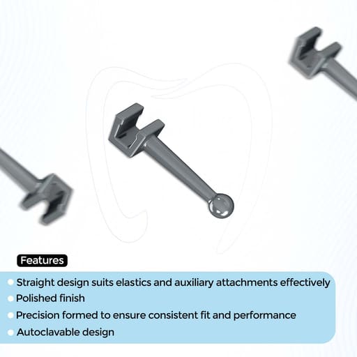 OrthoMetric Ball Point Straight Hook For Archwire - (30.10.2010)
