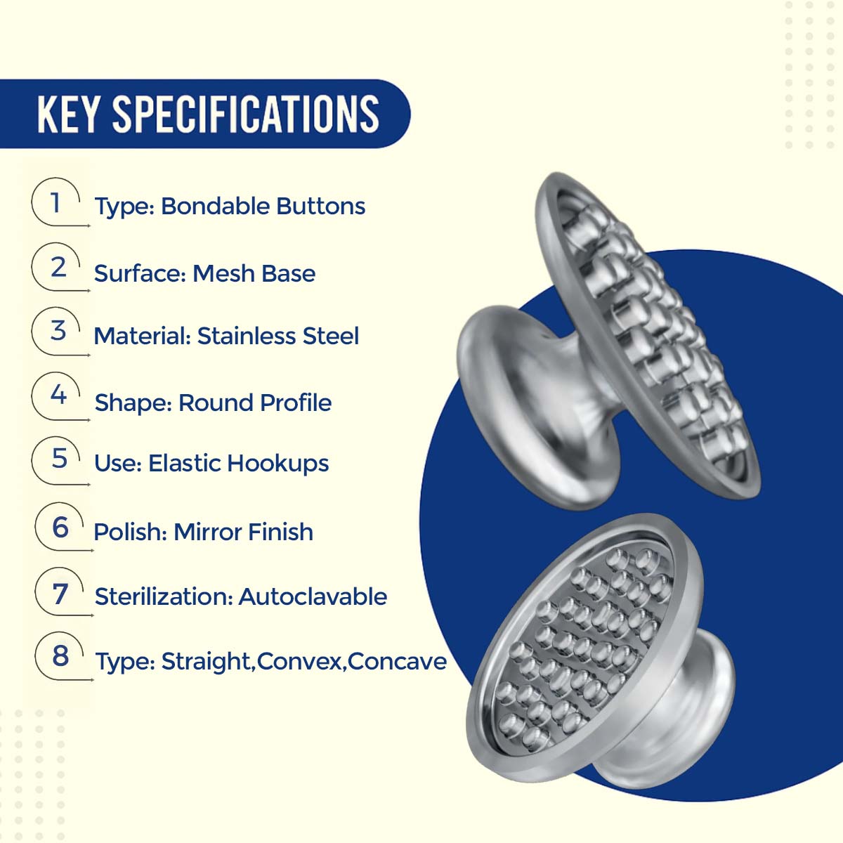 OrthoMetric Metal Buttons For Bonding