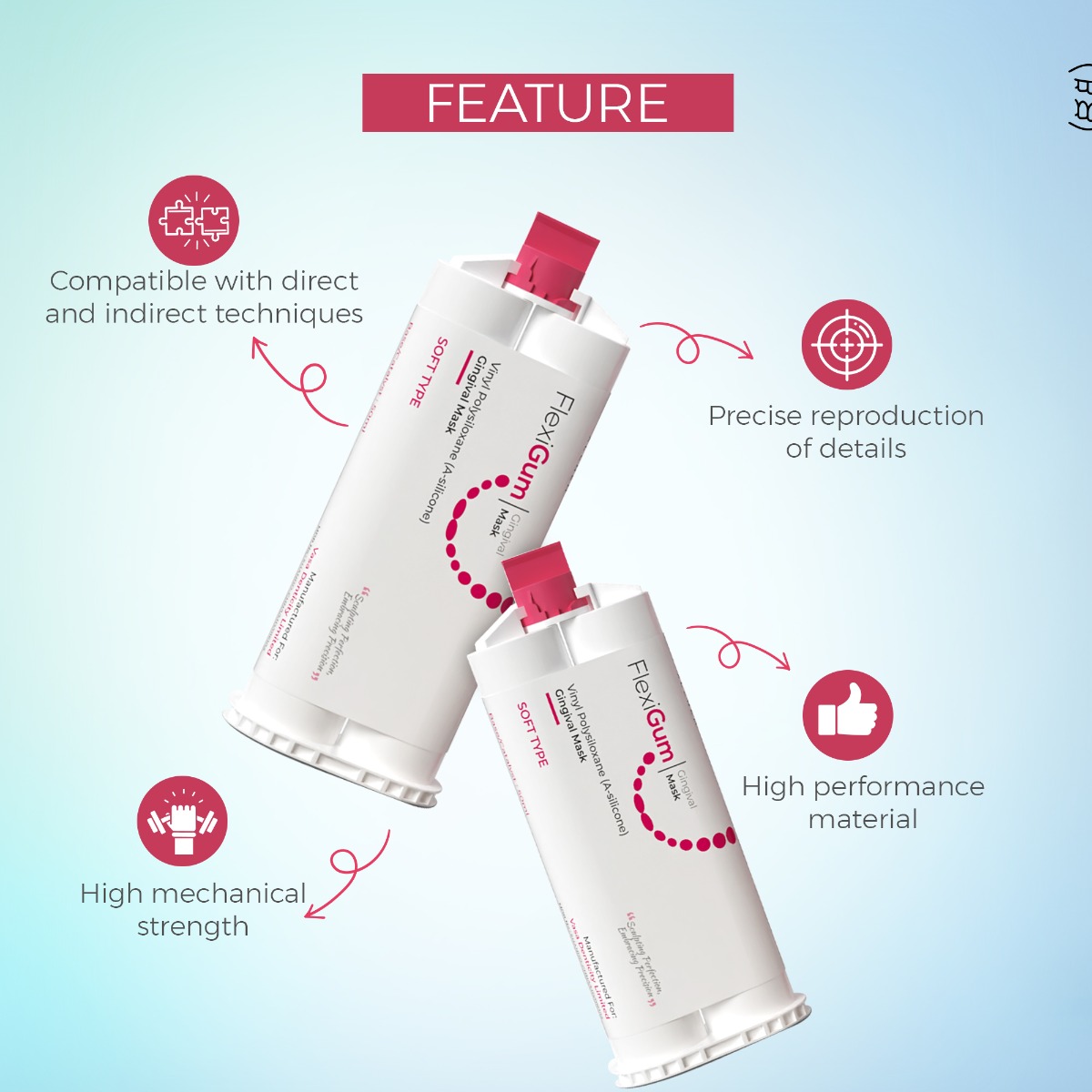 Waldent FlexiGum Gingival Mask (50mlx2)