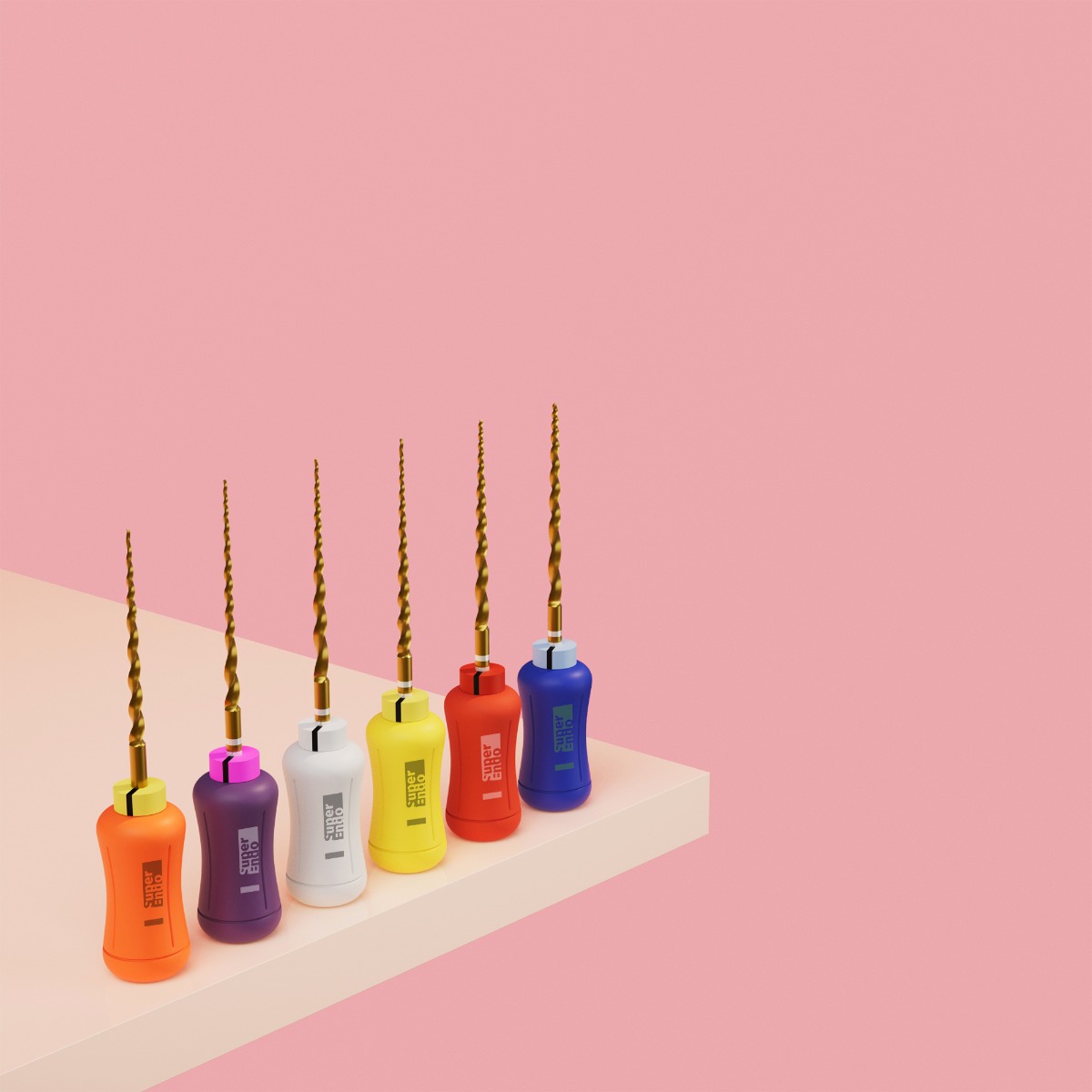 SuperEndo Gold Hand Protaper Files (Pack Of 6)   