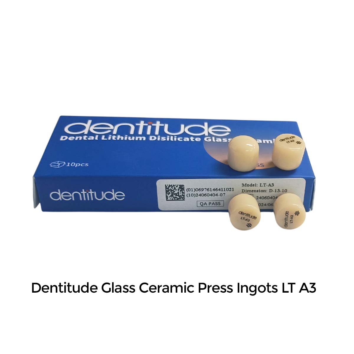 Dentitude Glass Ceramic Press Ingots (Pack of 10)