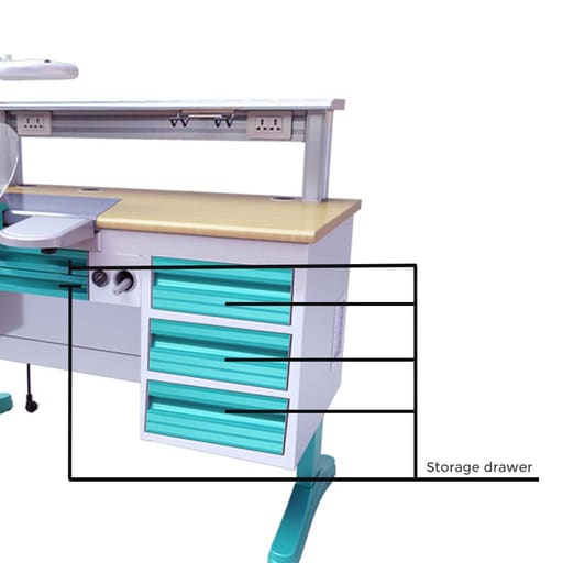 Jinguang Adjustable Dental Technician Table - 1.2m