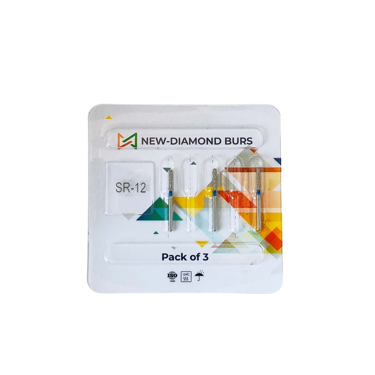 NewDiamond Straight Round Diamond Bur -SR (Pack Of 3)