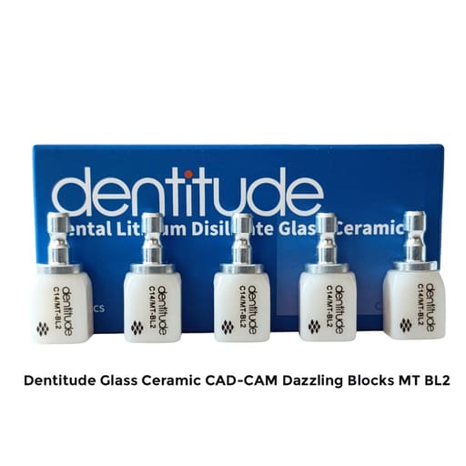 Dentitude Glass Ceramic CAD-CAM Dazzling Blocks (Pack of 5)