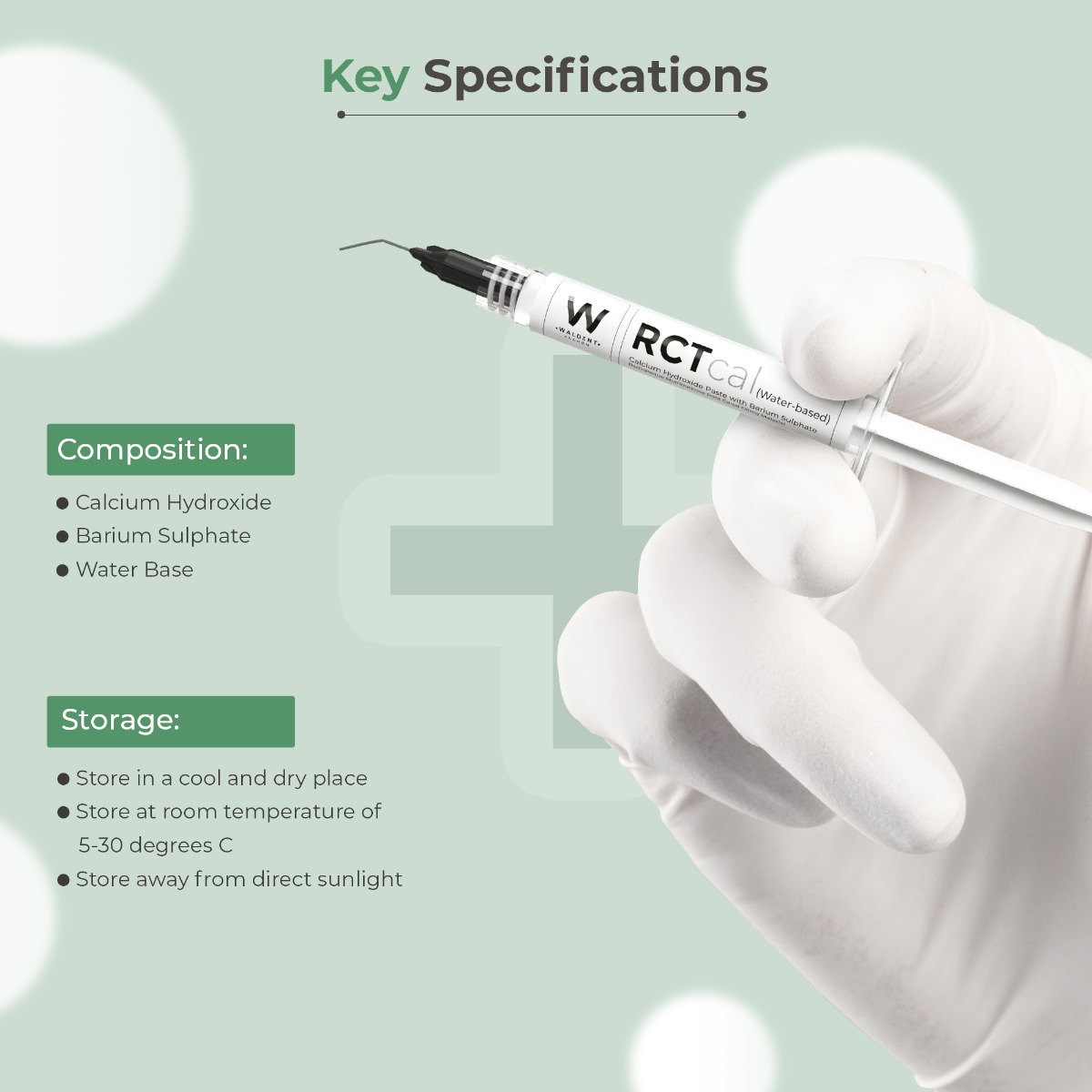 Waldent RCTcal Calcium Hydroxide Paste (Water Based)