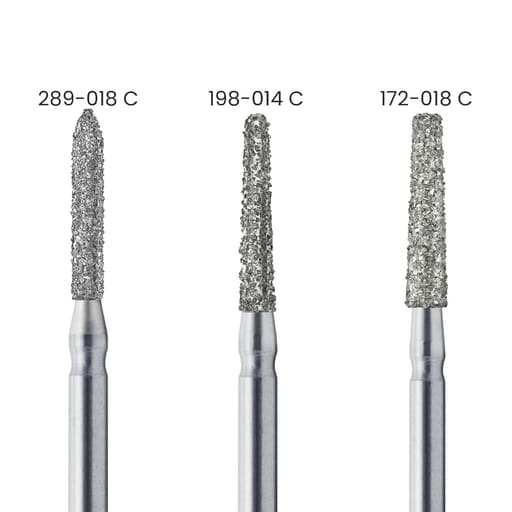 TriHawk Diamond Bur Set 12 Shapes With Bur Box