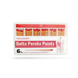Waldent Gutta Percha Points 6% (Length Marked) #25