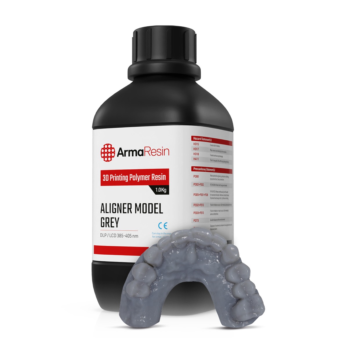 Arma Dental 3D Printing Resin - Aligner Model (1 KG) - Grey (Short Expiry 06-2026)