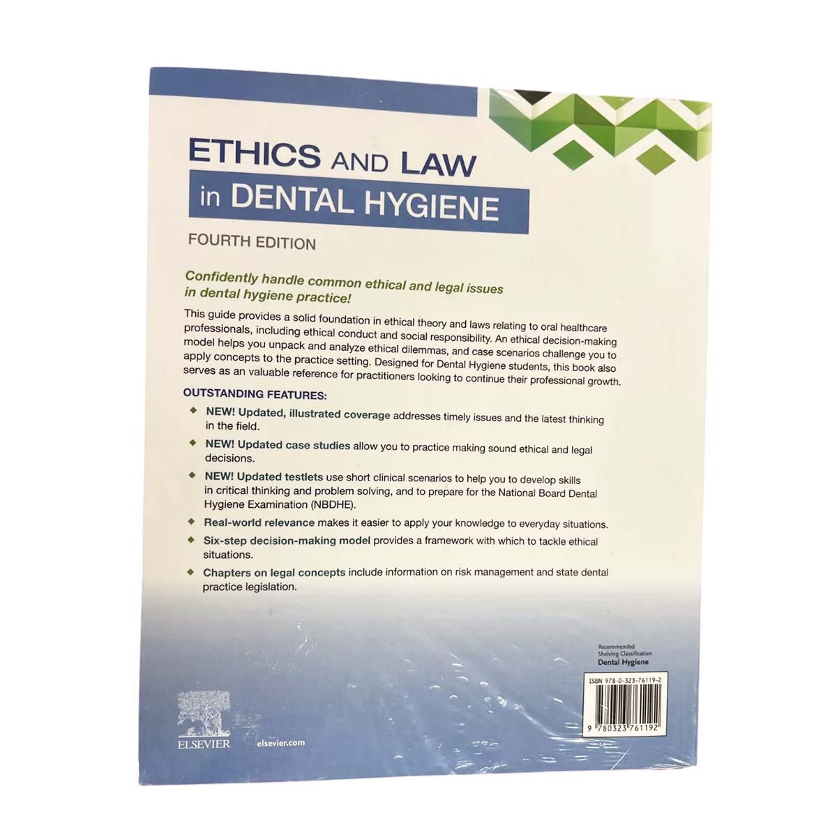 Ethics And Law In Dental Hygiene 4th Edition (ISBN - 761192)