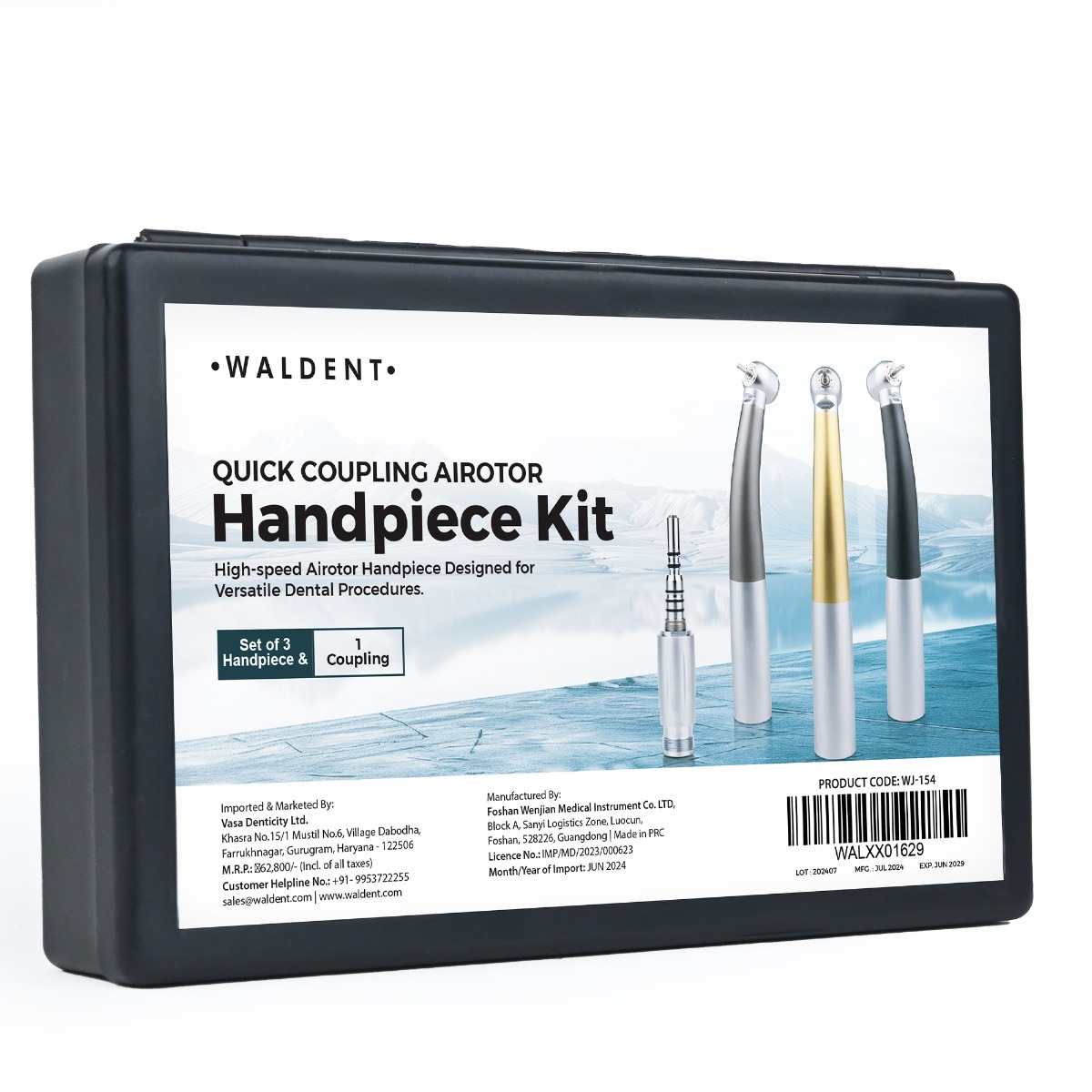 Waldent Quick Coupling Airotor Handpiece Set of 3 (1 Quick Coupling FREE) 