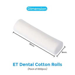 ET Dental Cotton Rolls (Pack of 1000pcs) - 12