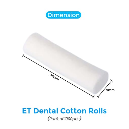 ET Dental Cotton Rolls (Pack of 1000pcs)