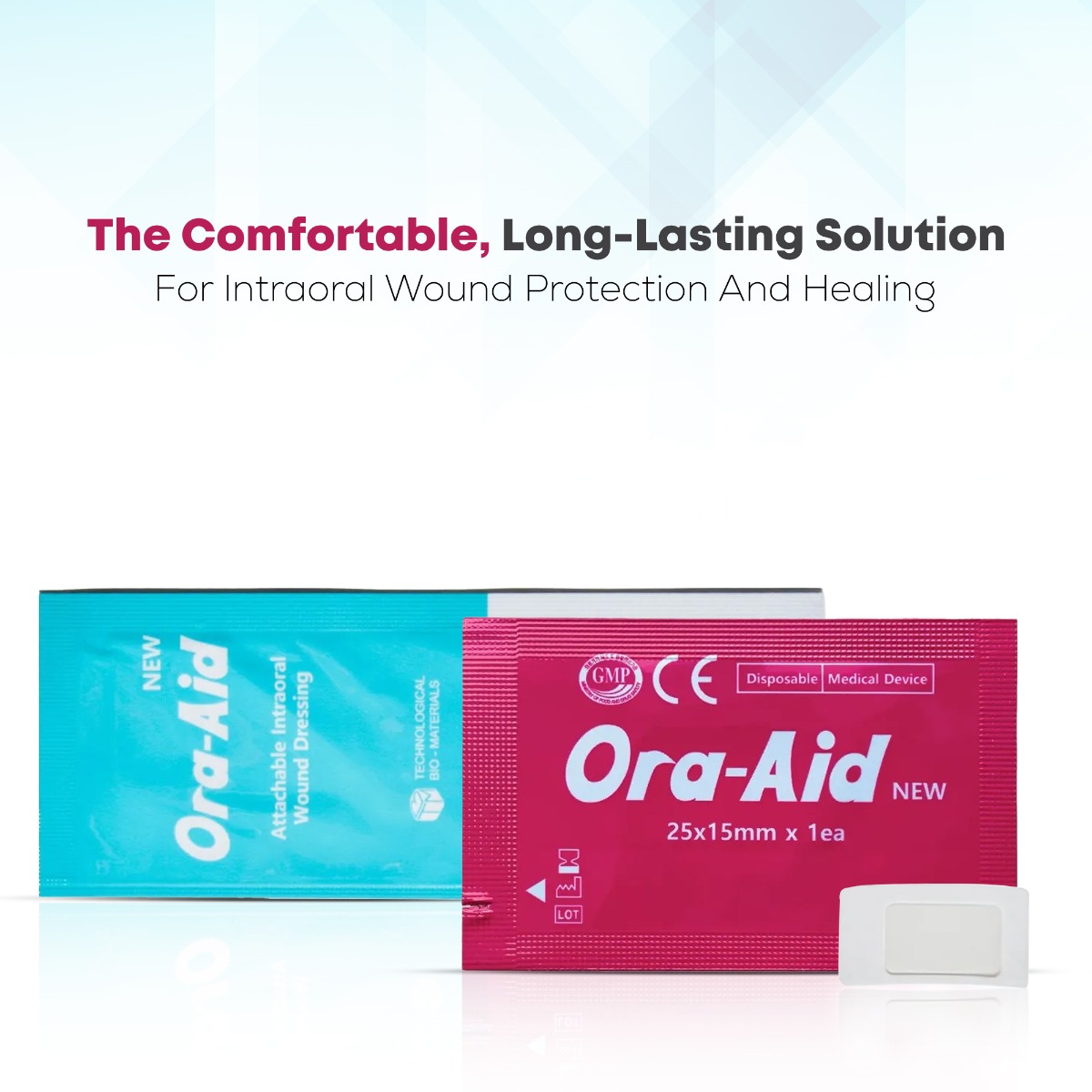 Ora-Aid Attachable Intra-oral Wound Dressing 