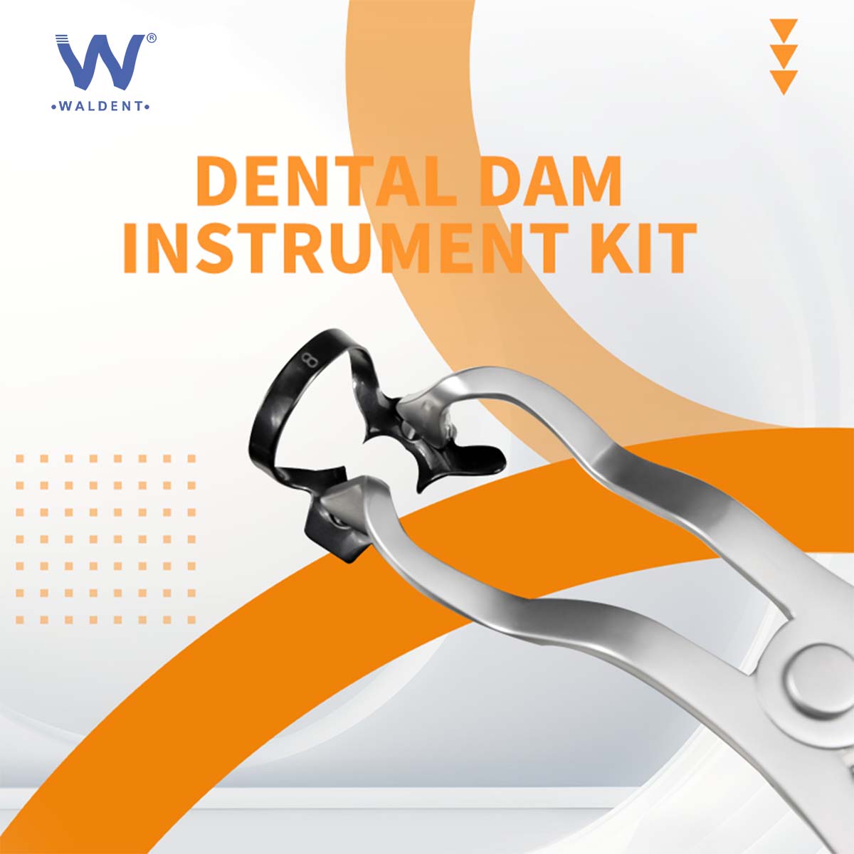 Waldent Stainless Steel Rubber Dam Instrument Kit