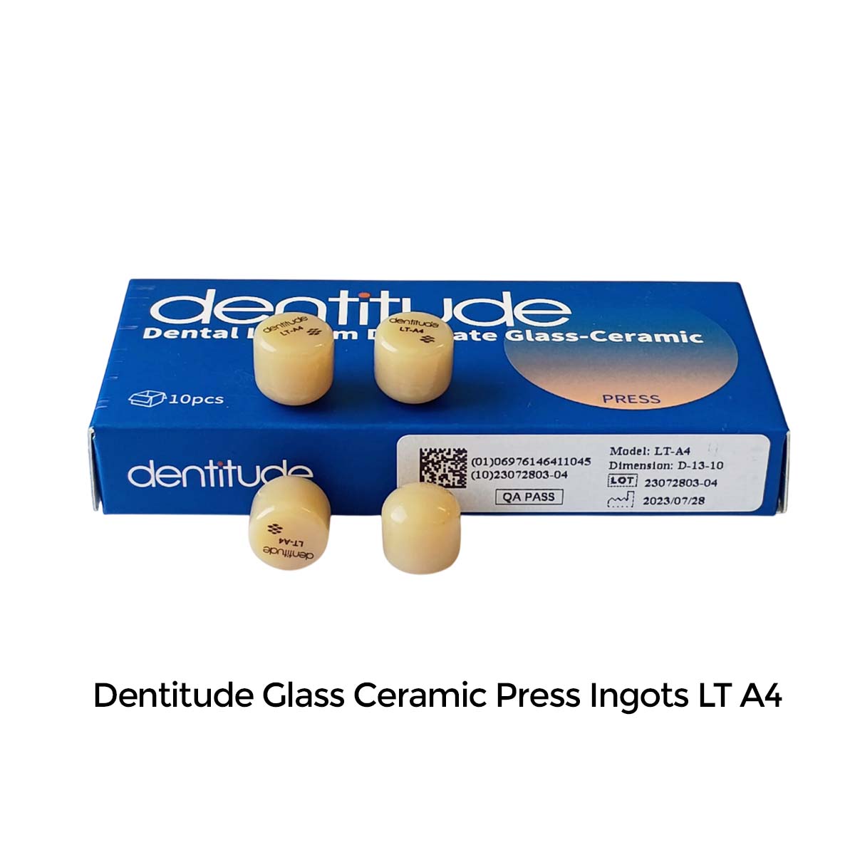Dentitude Glass Ceramic Press Ingots (Pack of 10)