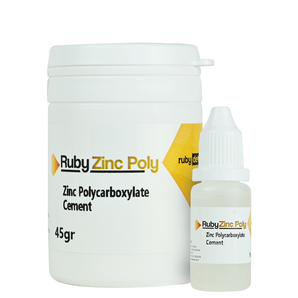 Rubydent Ruby Zinc Poly Zinc Polycarboxylate Cement