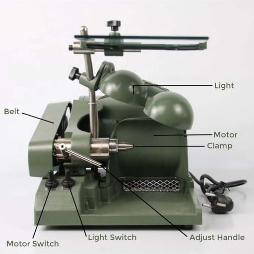 Jinguang Dental High Speed Polishing Grinder Cutting Machine with Saeyang Spindle