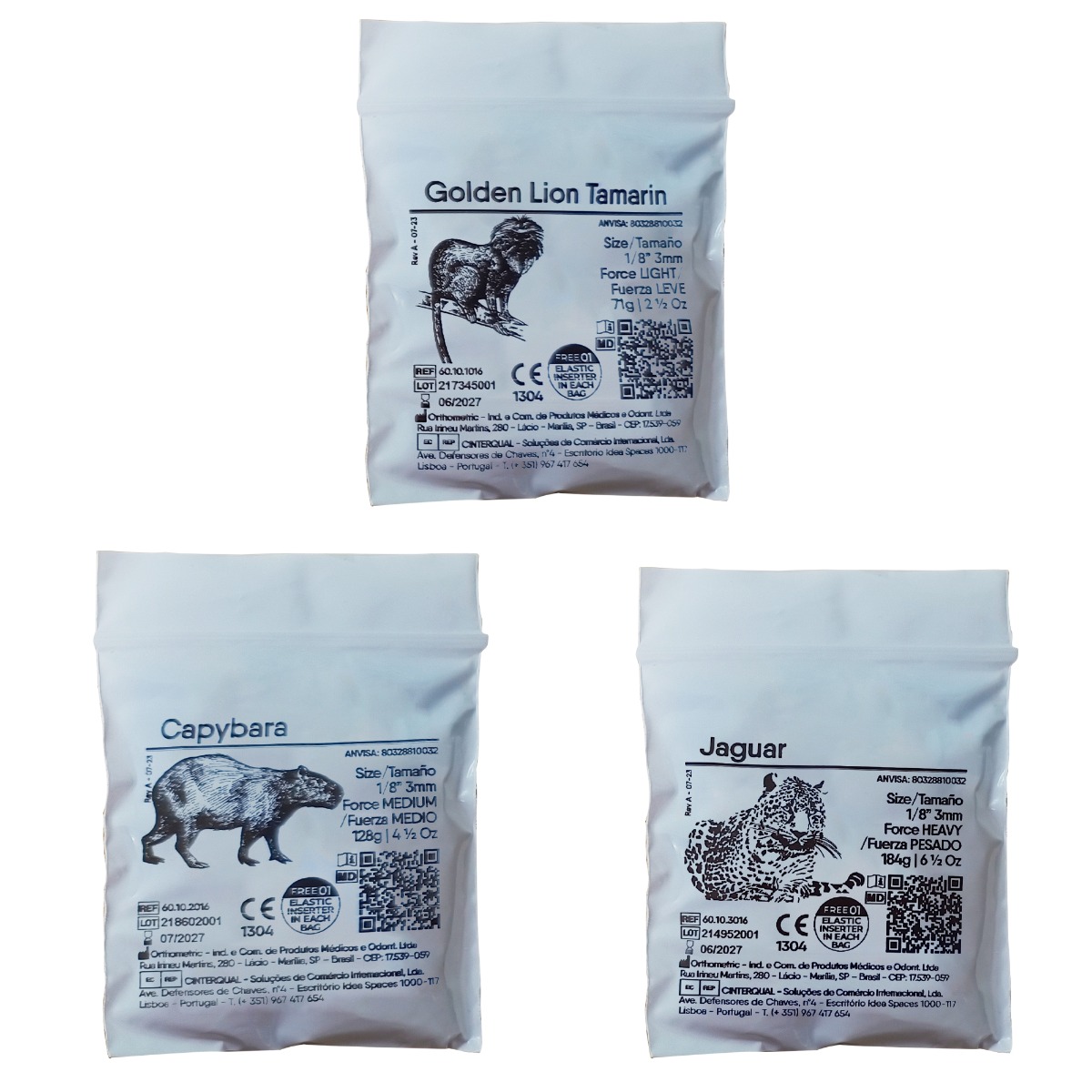 OrthoMetric Elastomerics Intraoral Latex Elastic (Pack of 100) I One Free Elastic Inserter