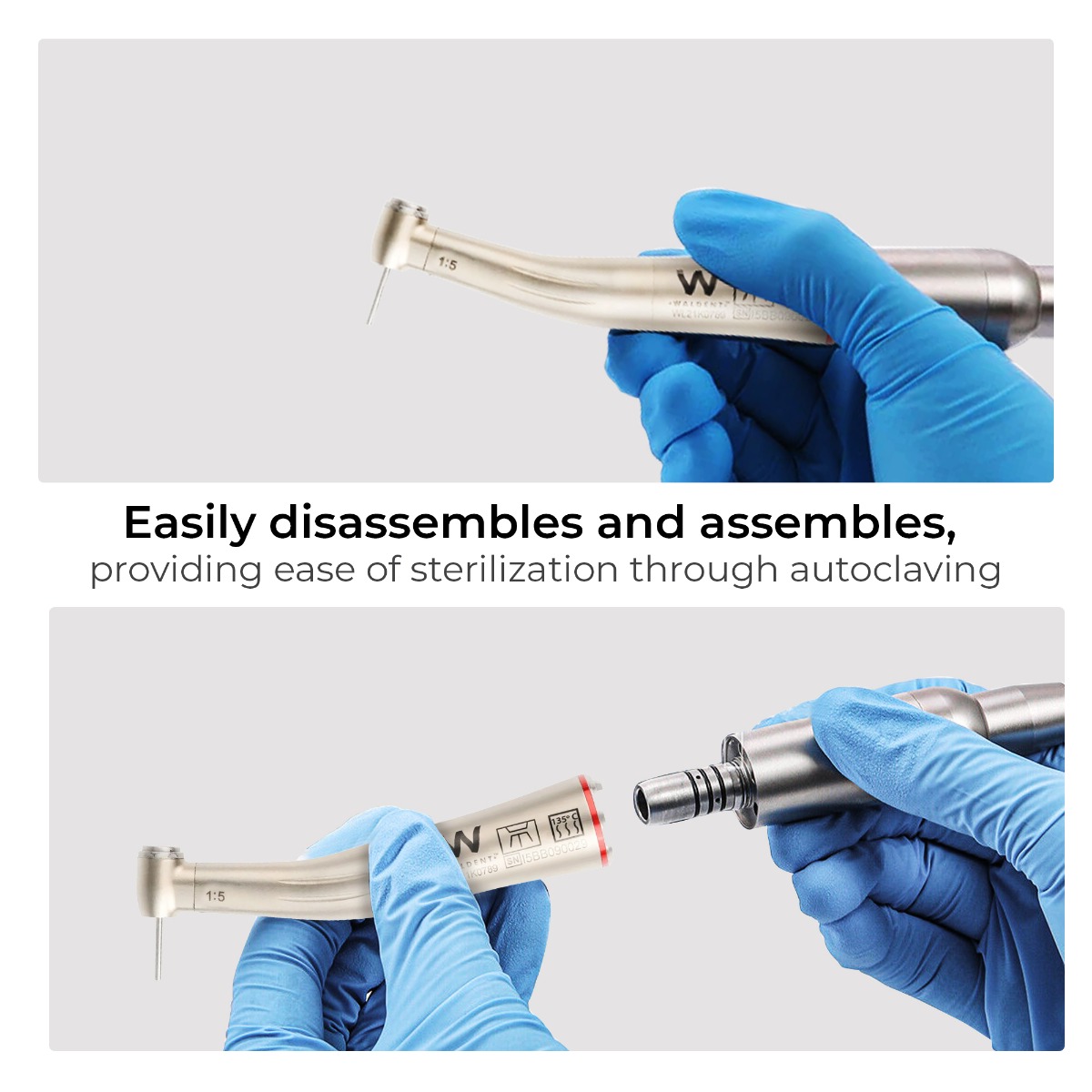 Waldent TurboDrive Brushless LED Electric Motor With 1:5 Increasing Handpiece (W-146)           