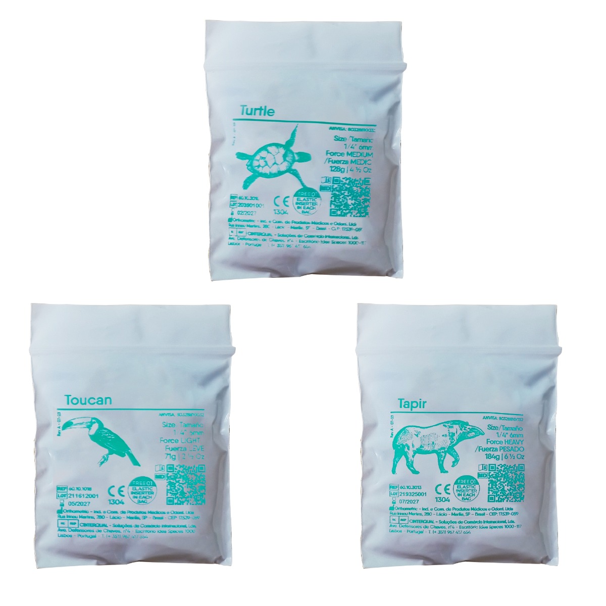 OrthoMetric Elastomerics Intraoral Latex Elastic (Pack of 100) I One Free Elastic Inserter