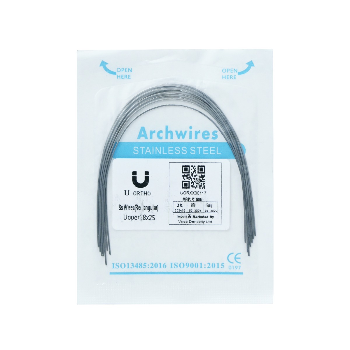 U Ortho Ss Wires (Rectangular)