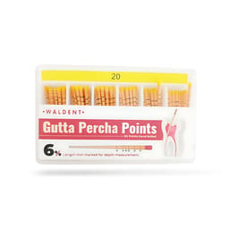 Waldent Gutta Percha Points 6% (Length Marked) - 20