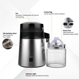 Waldent Water Distiller (Metal) Aqua-S - 13