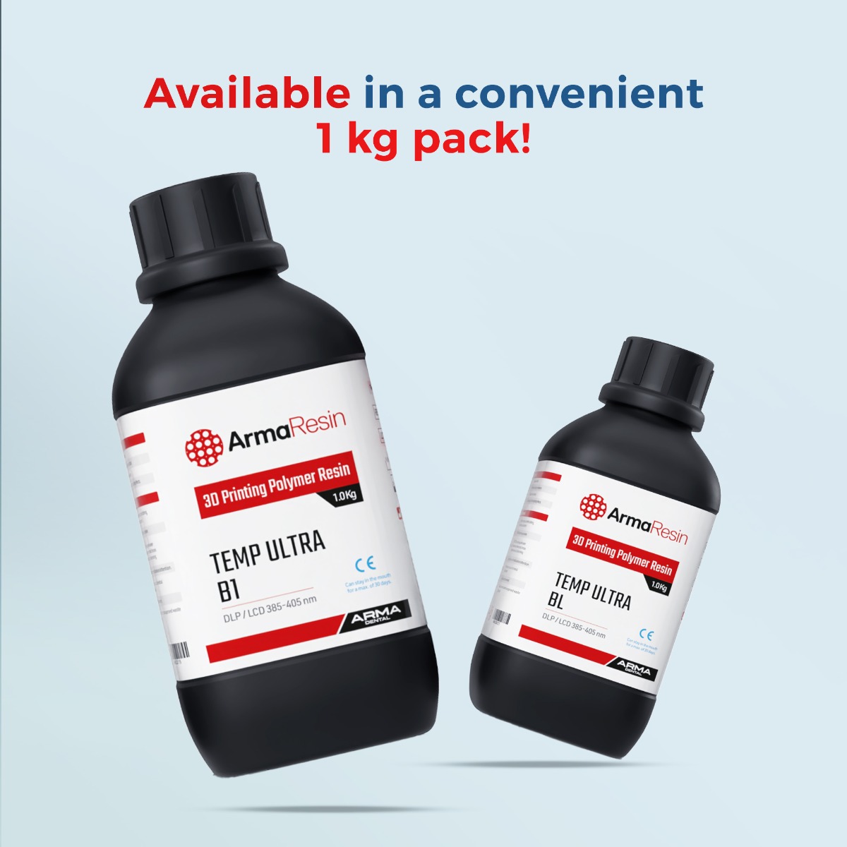 Arma Dental Temporary Crown & Bridge 3D Printing Resin - Temp Ultra (1 KG)