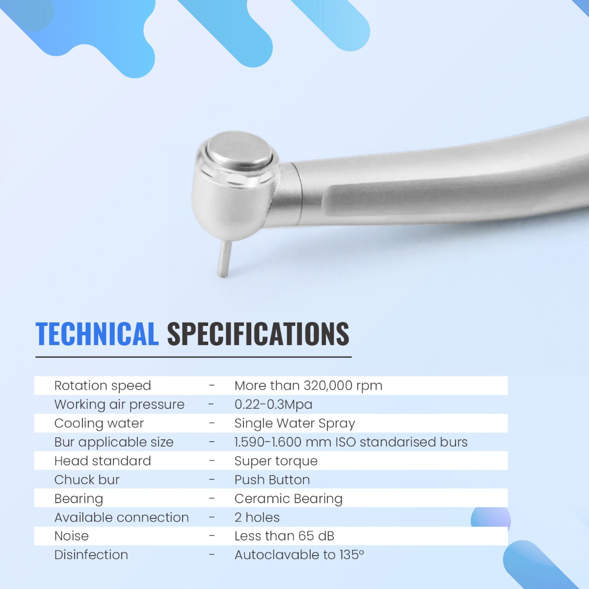 Waldent Eco Plus Airotor Handpiece And Cartridges