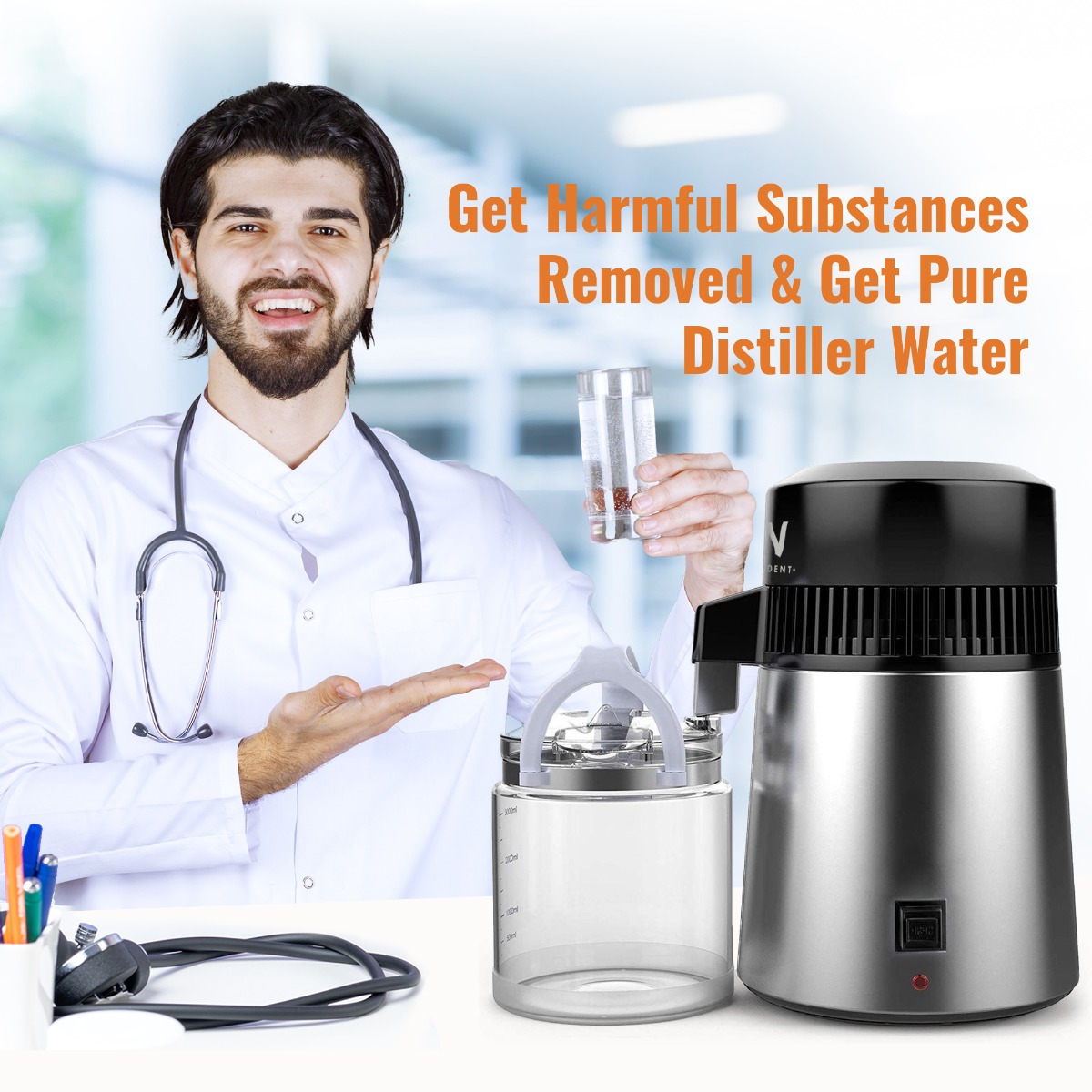 Waldent Water Distiller (Metal) Aqua-S