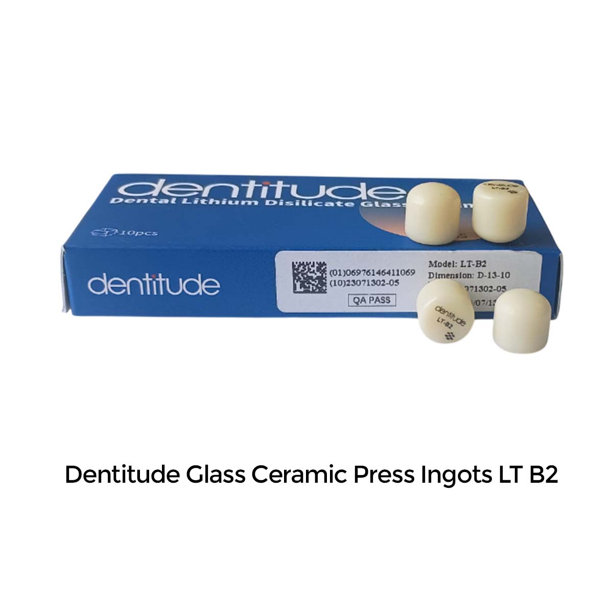 Dentitude Glass Ceramic Press Ingots (Pack of 10)