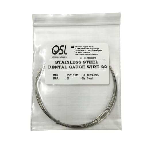 OSL Stainless Steel Orthodontic Wire Spools - 14gm