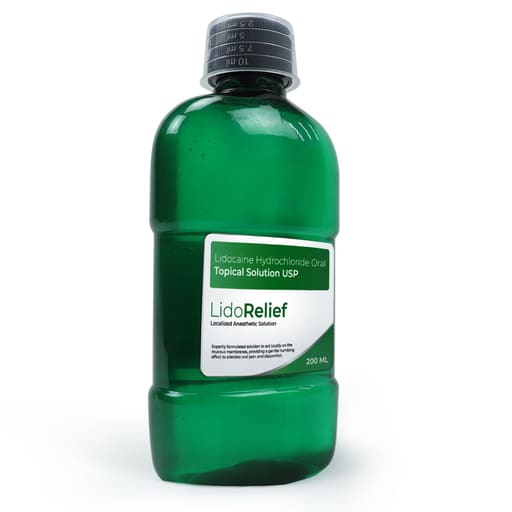 Vasa Lidorelief Lidocaine Hydrochloride Oral Topical Solution 2% ( Pack Of 10 )