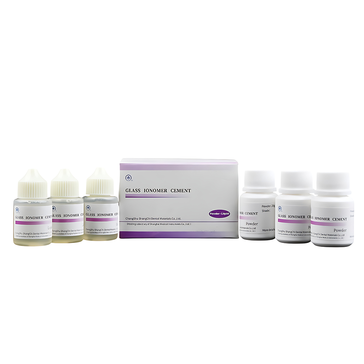 China Gic (3 Bottle Powder + 3 Bottle Liquid)