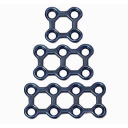 SK Surgicals Titanium Mini Bone 3D Plates - 2mm (Pack of 2)