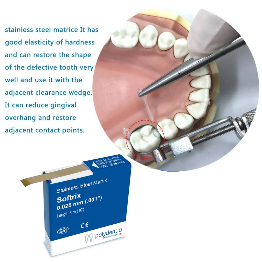 Polydentia Softrix Stainless Steel Matrix Strips