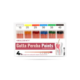 Waldent Gutta Percha Points 4% (Length Marked) - 12