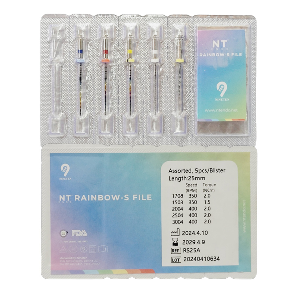 NT Rainbow S NiTi Rotary Files