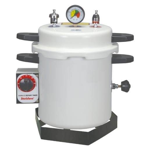Life Steriware Dental Autoclave With Rotary Timer in Epoxy Finish