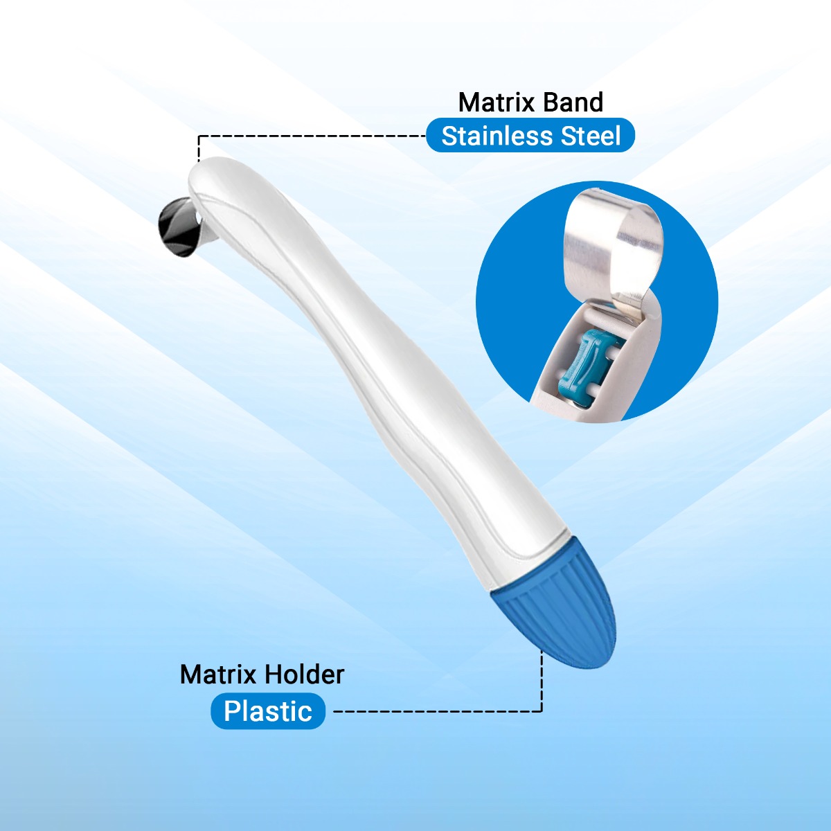 SuperEndo Automatic Matrices 6 mm Curved Wide Band (Green C-6) (Pack of 10)