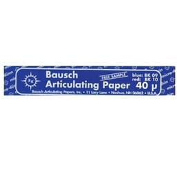 Bausch Articulating Paper Booklets Straight 200 Strips Blue - BK 09