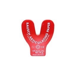 Bausch Articulating Paper Horseshoe Shape 150 Sheets Pre-Cut Red - BK 18