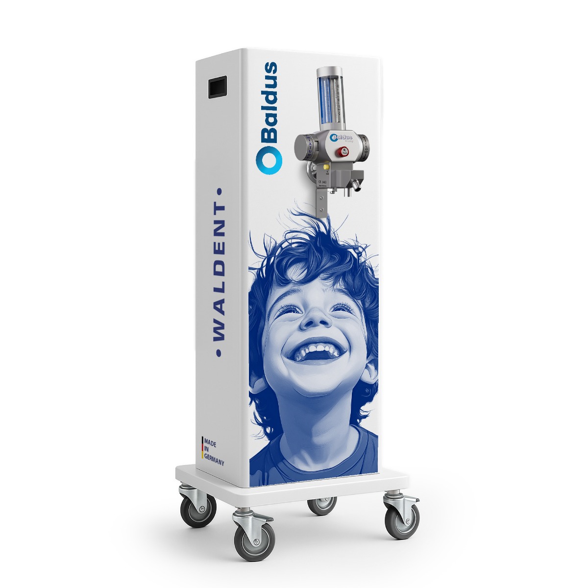 Baldus Analog -70 Oxygen-Nitrous Oxide Mixer Sedation Unit with Encased Cart