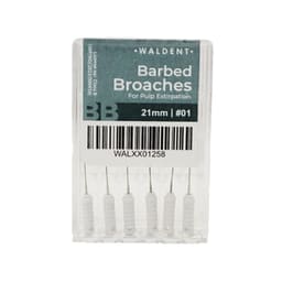 Waldent Barbed Broaches 21mm (Pack of 6) - 8