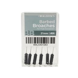 Waldent Barbed Broaches 21mm (Pack of 6) - 13