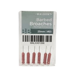 Waldent Barbed Broaches 25mm (Pack of 6) - 13