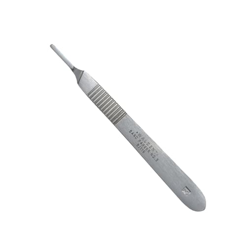 Waldent Scalpel Handle 12.5 cm #3 - 10-130-03 (9/116)